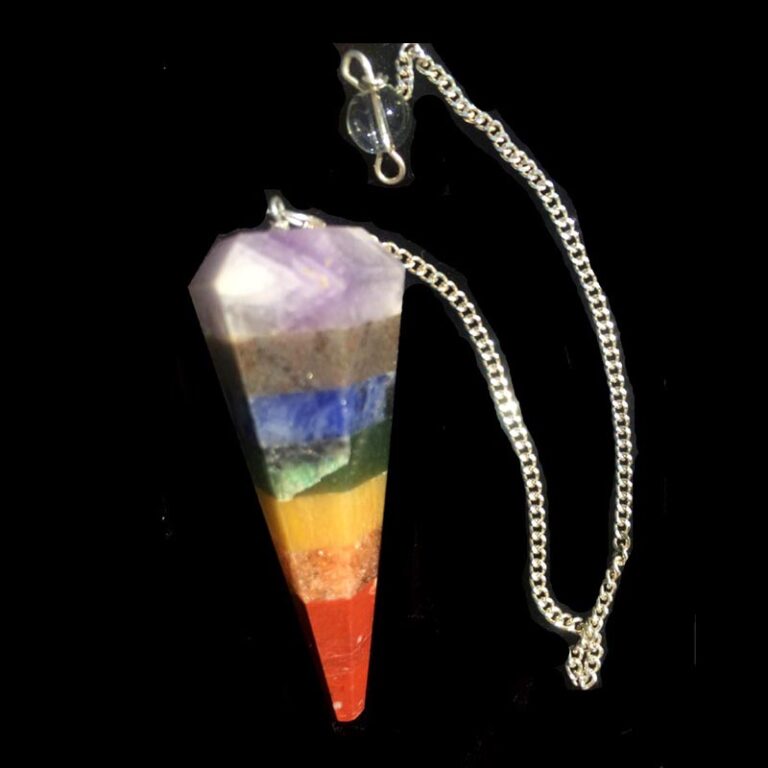 Seven Stone Chakra Pendulum - Elements Design Collection