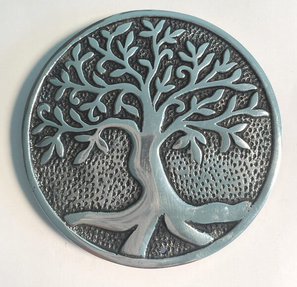 Aluminum Tree of Life incense burner