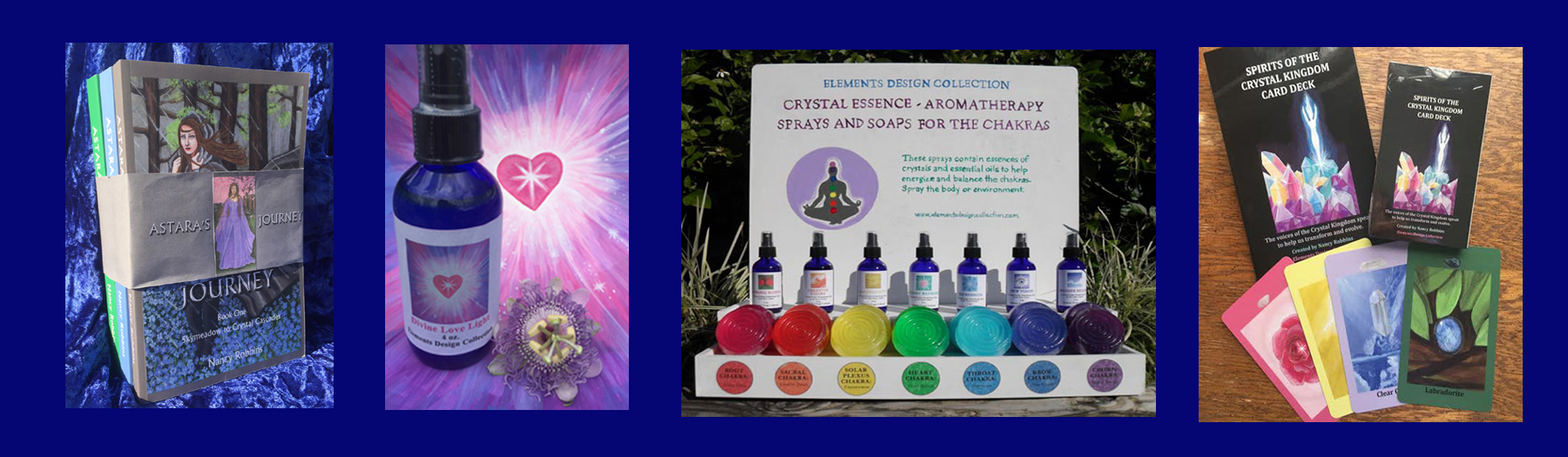 A spread of spiritual products