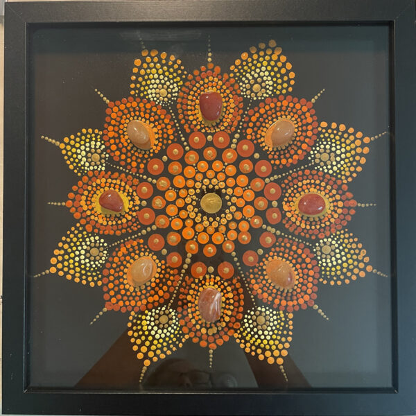 Inner Power Crystal Dot Mandala