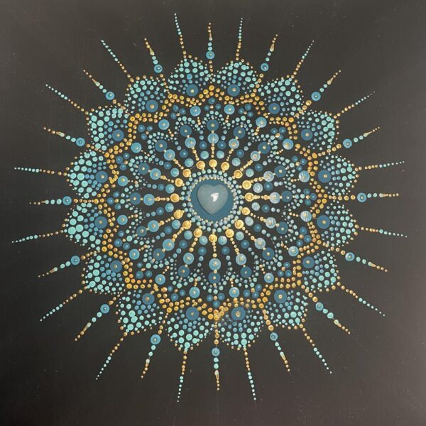 "Transcendent Joy" Power Crystal Dot Mandala